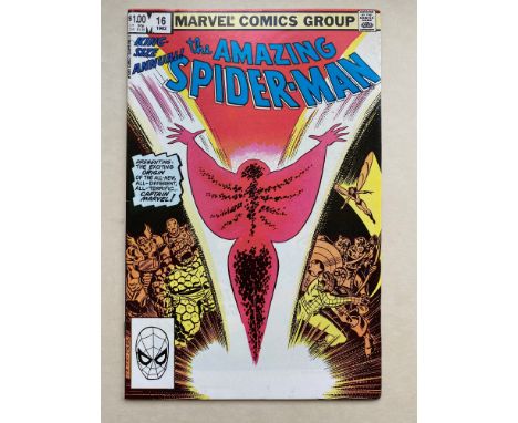 AMAZING SPIDER-MAN KING-SIZE ANNUAL #16 - (1982 - MARVEL - Cents/Pence Copy) - Origin &amp; first appearance of the new, Capt