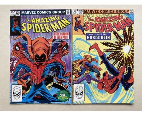 AMAZING SPIDER-MAN #238 &amp; 239 (2 in Lot) - (1983 - MARVEL Cents/Pence Copy) - First &amp; second appearance of the Hobgob
