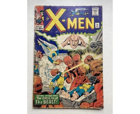 UNCANNY X-MEN #15 - (1965 - MARVEL Pence Copy) - First appearance of Master Mold + Second appearance of the Sentinels + Origi