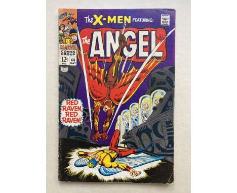 UNCANNY X-MEN #44 - (1968 - MARVEL Cents Copy with pence stamp) - First Silver Age appearance of Red Raven + Magneto, Toad, S