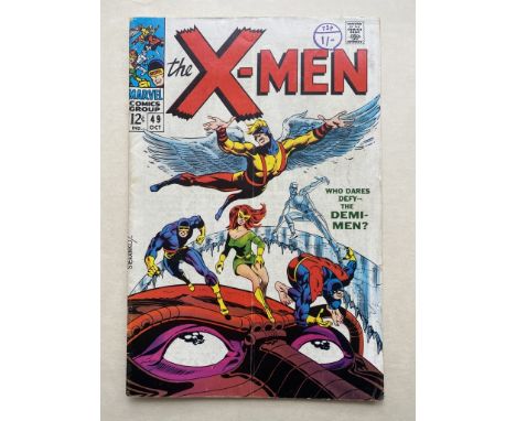 UNCANNY X-MEN #49 - (1968 - MARVEL Cents Copy with pence stamp) - First appearance of Polaris one of the main characters in t