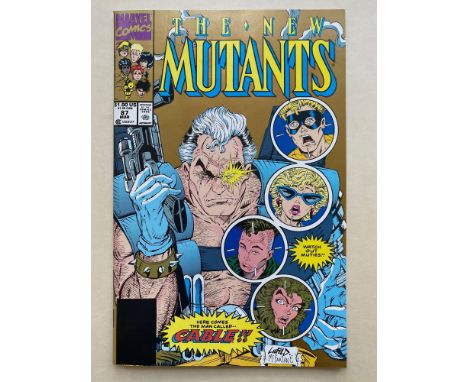 NEW MUTANTS #87 - (1990 - MARVEL - Cents Copy) - Second printing with Gold ink cover - First appearance of Cable + Stryfe, Mu