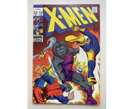 UNCANNY X-MEN #53 - (1969 - MARVEL CENTS Copy) - Blastaar appearance - Barry Windsor Smith cover and interior art (his first 