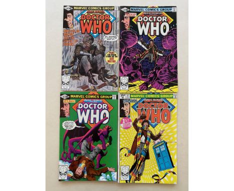 MARVEL PREMIERE: DOCTOR WHO #57, 58, 59, 60 (4 in Lot) - (1980/81 - MARVEL Cents &amp; Pence Copy) - The first Marvel comic t