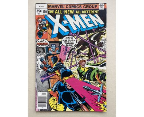 UNCANNY X-MEN #110 - (1978 - MARVEL CENTS Copy) - Phoenix joins the X-Men + First appearance of Warhawk - Dave Cockrum cover 