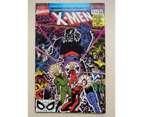 UNCANNY X-MEN: ANNUAL #14 - (1983 - MARVEL CENTS Copy) - First appearance of Gambit (cameo) + Fantastic Four appearance - Art