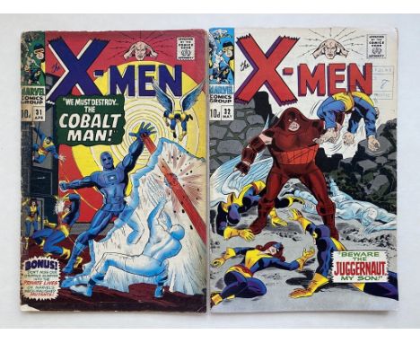 UNCANNY X-MEN #31 &amp; 32 (2 in Lot) - (1967 - MARVEL Pence Copy) - First appearances of Cobalt Man and of the Angel's girlf