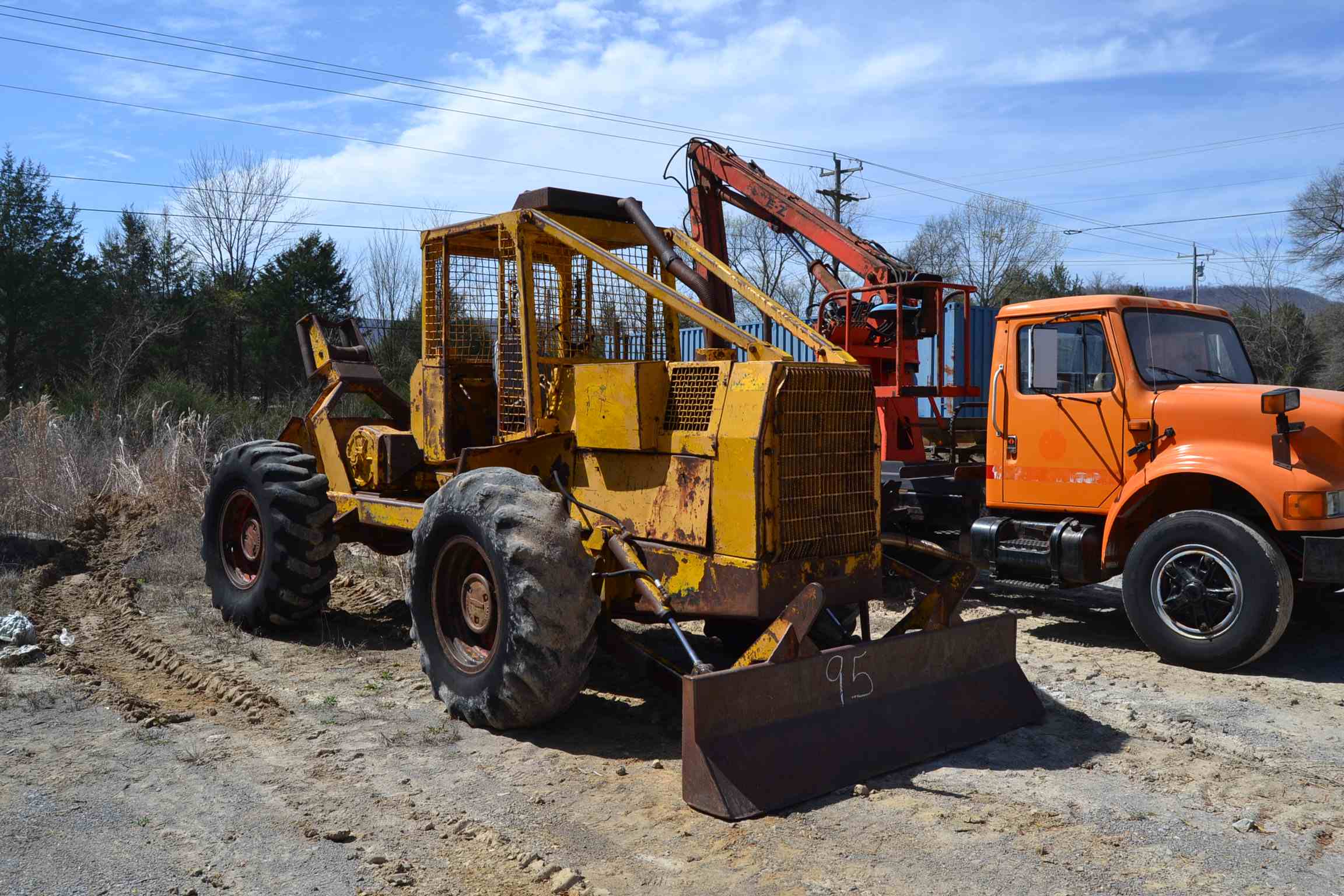 Franklin 132 Cable Skidder W Detroit Engine S N 9055
