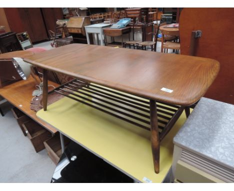 A vintage mid stain Ercol coffee table
