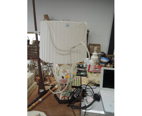 A transfer printed table lamp