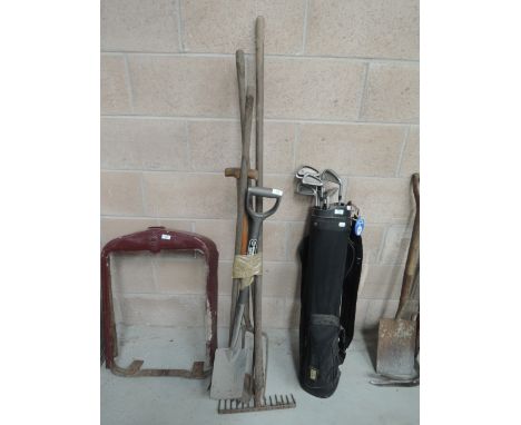A selection of garden tools