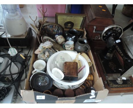A selection of ceramics including Hornsea pottery spice rack
