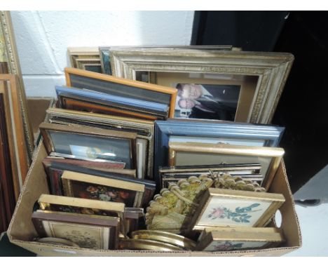 A selection of prints and pictures also pair of miniature oil on canvas