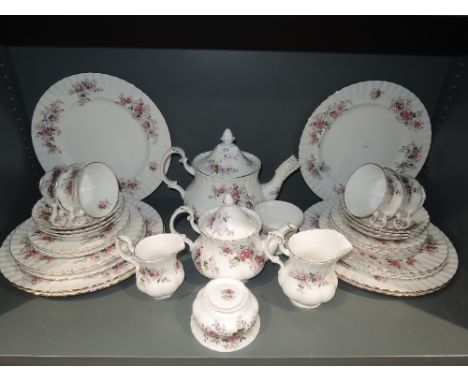 A part tea and dinner service by Royal Albert Lavender Rose