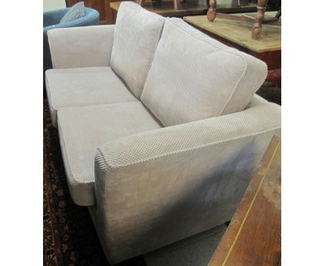 Modern 'G' Plan cream upholstered sofa bed.