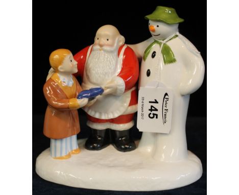 Coalport first edition, 'The Snowman - Father Christmas, The Special Gift', with box, number 9.   CONDITION REPORT:  Good ove