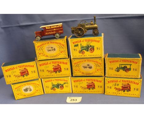 Ten boxed models of Yesteryear series by Lesney, to include: Alkin traction engine; Horse bus; Aveling and Porter steam rolle