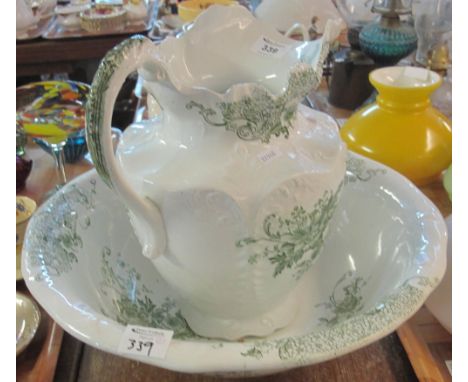 Myott Son and Co. Ganiza jug and basin.