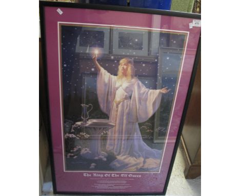 After Greg Hildebrandt, 'The Ring of the Elf Queen', Queen Galadriel speaking to the Hobbits, from 'The Lord of the Rings', c