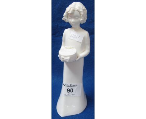 Royal Worcester porcelain 'Moments' figurine, 'Birthday Girl'.  Printed marks.