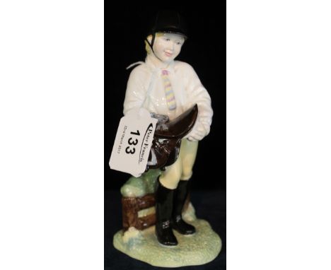 Royal Worcester bone china figurine: 'Boys and Girls Come Out to Play', first prize, by Glennis Deveraux, with box, number 16