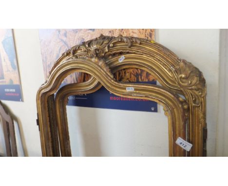 A Victorian mahogany commode stool, and two three-fold vanity screen frames (for restoration) CONDITION REPORTS One of the th