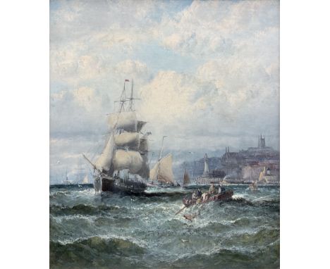 William Anslow Thornley (British fl.1858-1898): Off Margate, oil on canvas signed 34cm x 29cmCondition Report:Re-lined, shows