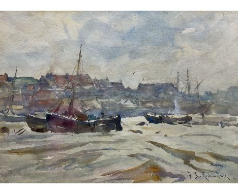 Frederic Stuart Richardson (Staithes Group 1855-1934): 'Whitby', watercolour signed, titled verso 20cm x 28cmCondition Report