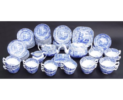 Extensive Spode 'Italian' pattern tea service