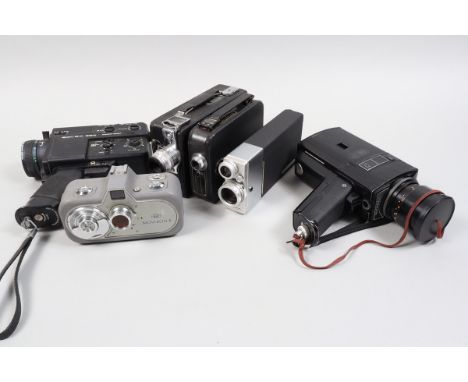 Various Cine Cameras, a Model BB Cine Kodak, motor runs, body G, elements G, a Model 20 Cine Kodak Eight, motor runs, body G,