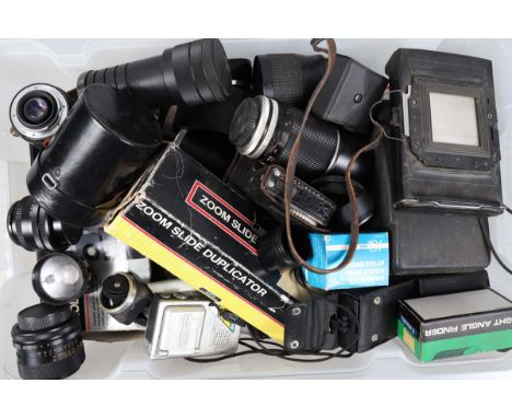 Camera Related Accessories, including lenses, light meters, filters, caps and other items,