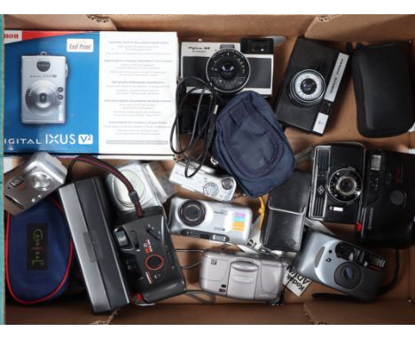 Compact Film and Digital Cameras, manufacturers include, Canon, Olympus, Kodak, Agfa and other examples
