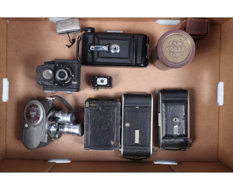 Folding and Other Cameras, a Kershaw Raven folding camera, G, an Agfa Prontor II, shutter working, elements F, an Ihagee fold