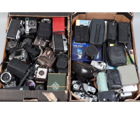 Various Cameras and Accessories, including Red No2 Box Brownie A/F. Ensign Ful-Vue (2), Ful-Vue Super all A/F, Paxette bodies