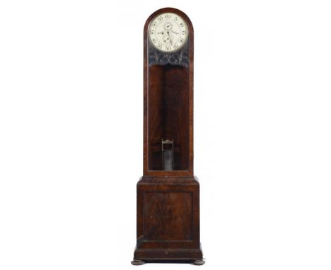 A VICTORIAN MAHOGANY LONGCASE REGULATOR, MID 19TH C the painted dial inscribed Jackson Nottingham with twin subsidiary dials,