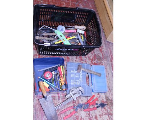 A basket full of assorted tools etc, shipping unavailable 