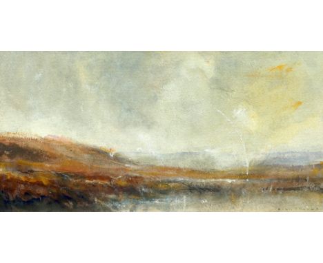 ALAN THORPE (20TH CENTURY), ROSEDALE FROM ROSEDALE HEAD, signed lower right, watercolour, framed, 18cm by 35.5cm; together wi