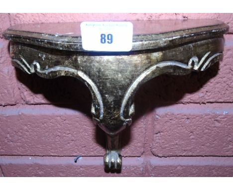 A 20th Century Timber Gilt Wall Bracket.