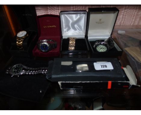 A Group of Six Watches, including Seconda, Lancombe, Timex etc.