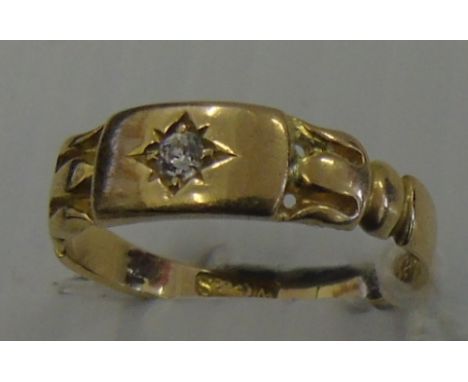 An Eighteen Carat Diamond Set Ring, Chester 1882.