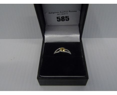 A Silver Gem Set Ring.