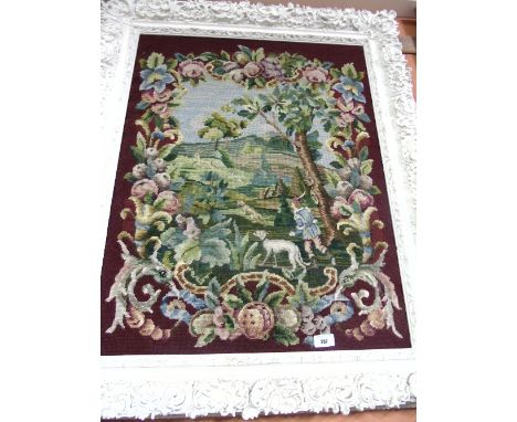 A 19th Century Framed Tapestry.