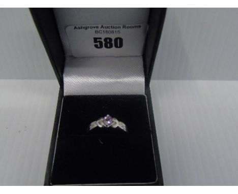 A Silver Gem Set Ring.