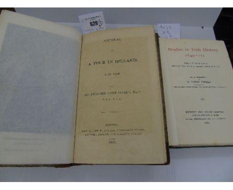 A Journal Of A Tour in Ireland. A.D. 1806 by Sir Richard Colt Hoare, 1807 FIRST EDN., engd. frontis, later half calf with ori