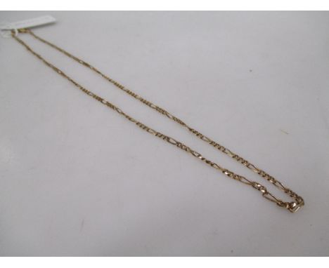 A Figaro chain stamped 750 (9.7g)  