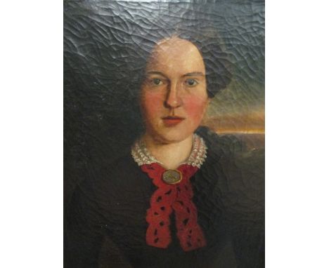William Appleton, portrait of a young lady, oil on canvas, 59 x 48cm  