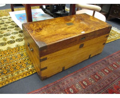A 19th century camphorwood seaman's trunk  