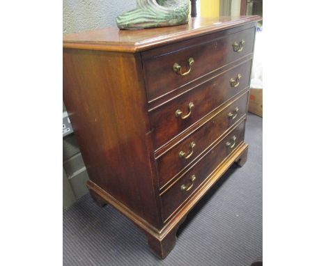 A George III mahogany commode chest, 76 x 73 x 51cm  