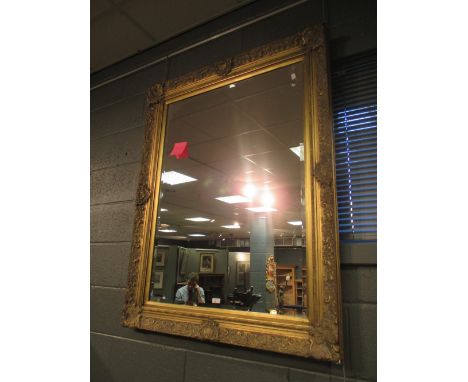 A modern gilt framed mirror  