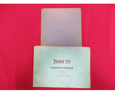 WW2 1940 Luftwaffe Junkers Jumo 211 Aircraft Engine Booklet.  A scarce original booklet display the interior of the aero engi